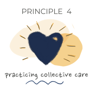 principle 4 Sketch of blue heart